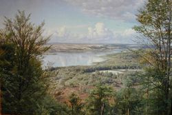 Monsted Himmelbjergit View Over Jul Lake From H.c. Andersen-s Creek reproduction peinte à la main