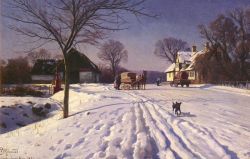 Monsted Lindenborg Kro - 1931 reproduction peinte à la main