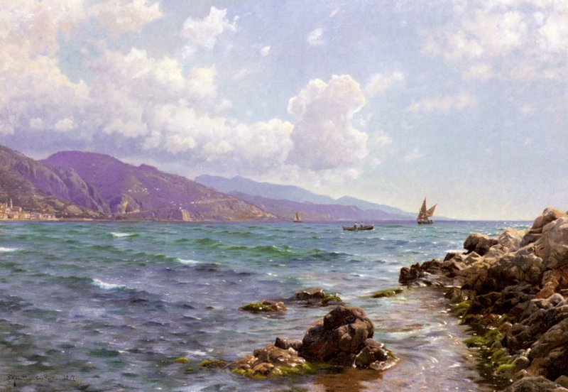 Monsted Peter Fishing Boats On The Water Cap Martin