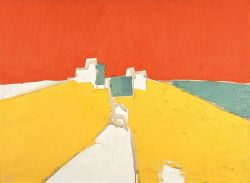 Peinture sur toile de Nicolas De Stael Agrigente Detail 1954 reproduction peinte à la main