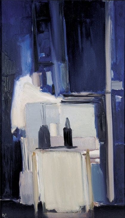 Nicolas De Stael Coin D Atelier Fond Bleu 1955