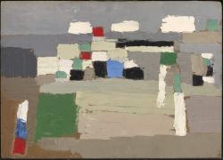 Peinture sur toile de Nicolas De Stael Etude De Paysage Landscape Study 1952 reproduction peinte à la main