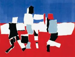 Peinture sur toile de Nicolas De Stael Footbaleurs reproduction peinte à la main