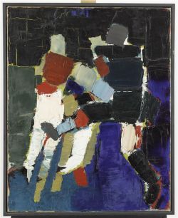 Peinture sur toile de Nicolas De Stael Footballeurs reproduction peinte à la main