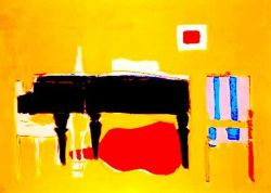 Peinture sur toile de Nicolas De Stael Le Piano 1955 reproduction peinte à la main
