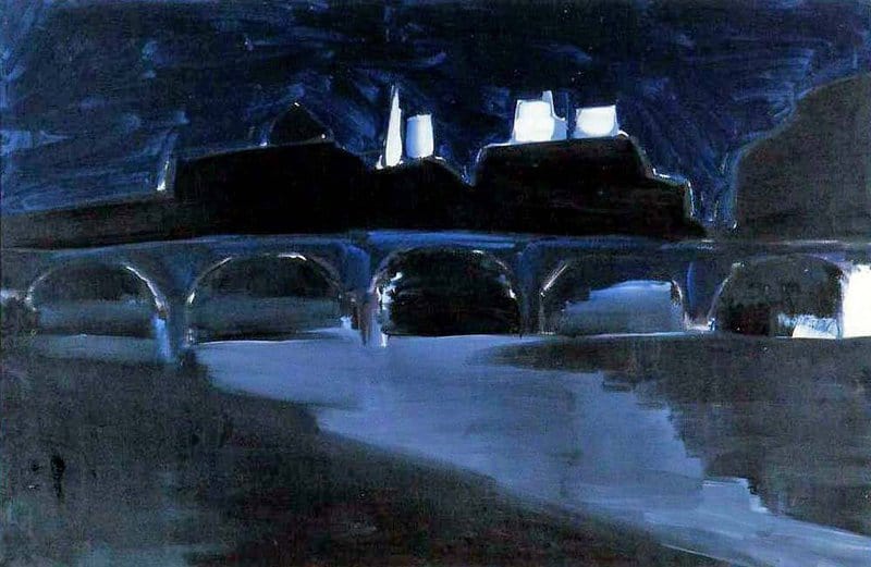 Nicolas De Stael Le Pont Des Arts La Nuit 1954