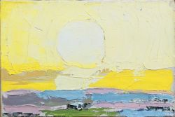 Peinture sur toile de Nicolas De Stael Le Soleil reproduction peinte à la main