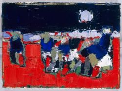 Peinture sur toile de Nicolas De Stael Les Footballeurs reproduction peinte à la main