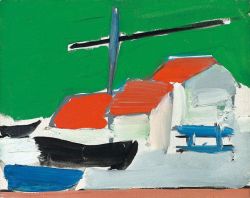 Peinture sur toile de Nicolas De Stael Les Martigues 1954 reproduction peinte à la main