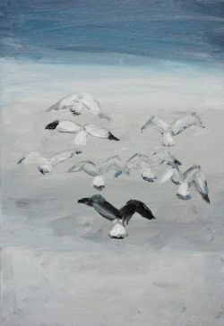 Peinture sur toile de Nicolas De Stael Les Mouettes 1955 reproduction peinte à la main