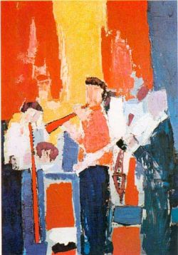 Peinture sur toile de Nicolas De Stael Les Musiciens reproduction peinte à la main