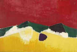 Nicolas De Stael Paysage De Sicile 1953 reproduction peinte à la main