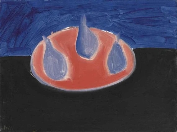 Nicolas De Stael Poires Sur Une Assiette Rose 1954