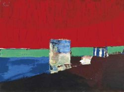 Peinture sur toile de Nicolas De Stael Selinunte reproduction peinte à la main