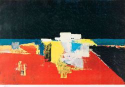 Peinture sur toile de Nicolas De Stael Untitled Paysage reproduction peinte à la main