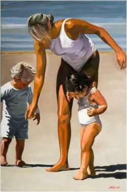 Nicolas Odinet At The Beach reproduction peinte à la main