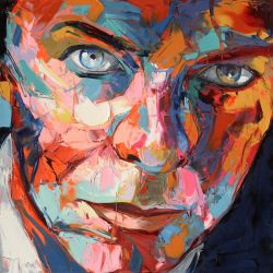 Peinture sur toile de Nielly David Bowie reproduction peinte à la main