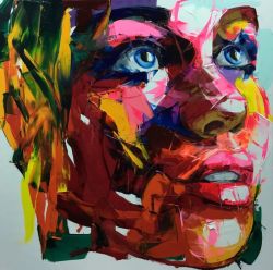 Peinture sur toile de Nielly Emilia Clarck reproduction peinte à la main