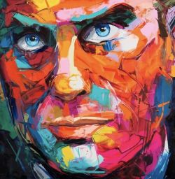 Peinture sur toile de Nielly Macron reproduction peinte à la main