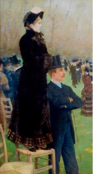 Nittis Les Courses Au Bois De Boulogne - Panneau Gauche
