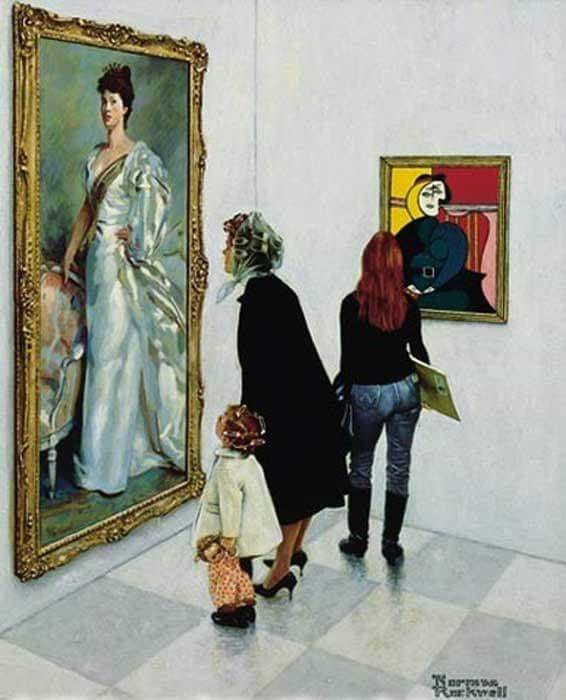Noman Rockwell Picasso Vs Sargent The Way It Is 1966