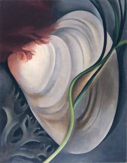 O'Keeffe, Coquillage No 2 reproduction peinte à la main