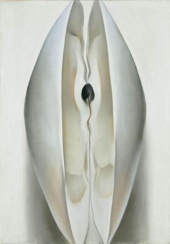 O'Keeffe, Coquille de clams à peine ouverte