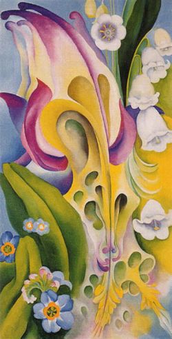 O'Keeffe, Du vieux jardin No 2 reproduction peinte à la main