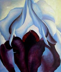 O'Keeffe, Fleur de vie reproduction peinte à la main