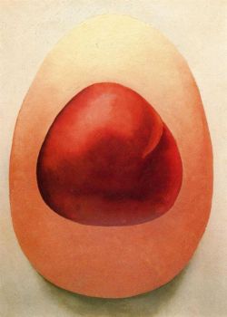 O'Keeffe, Pierres rouges et roses reproduction peinte à la main