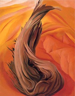 O'Keeffe, Souche sur Red Hills reproduction peinte à la main