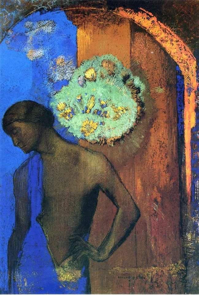 Odilon Redon Saint John The Blue Tunic 1892