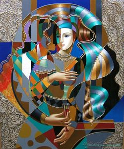 Oleg Zhivetin Arlequin reproduction peinte à la main