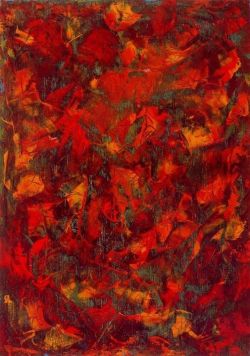 Orange Leaves Mark Tobey reproduction peinte à la main