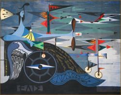 Oscar Dominguez Aeolus 1942 reproduction peinte à la main