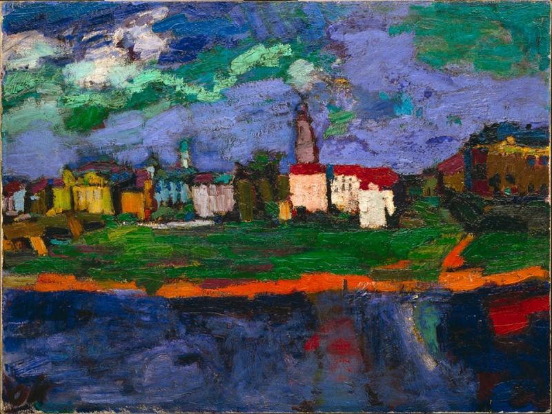Oskar Kokoschka The Elbe Near Dresden C. 1921