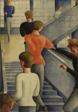 Oskar Schlemmer Bauhaus Stairway 1932 reproduction peinte à la main