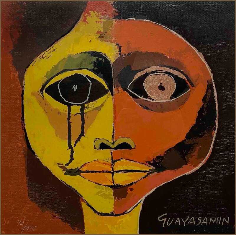 Oswaldo Guayasam N Girl S Head With Black Tears