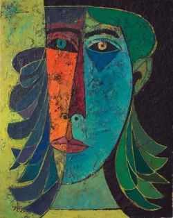 Oswaldo Guayasam N Primavera reproduction peinte à la main
