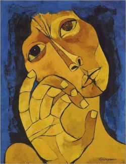 Oswaldo Guayasam N Untitled 1982 reproduction peinte à la main