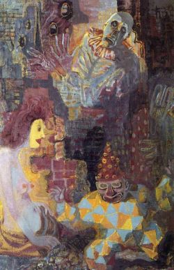 Otto Dix Masks As Ruins 1946 reproduction peinte à la main