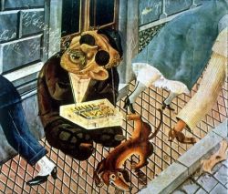 Otto Dix Match Seller 1920 reproduction peinte à la main