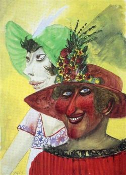 Otto Dix Prostitutes reproduction peinte à la main