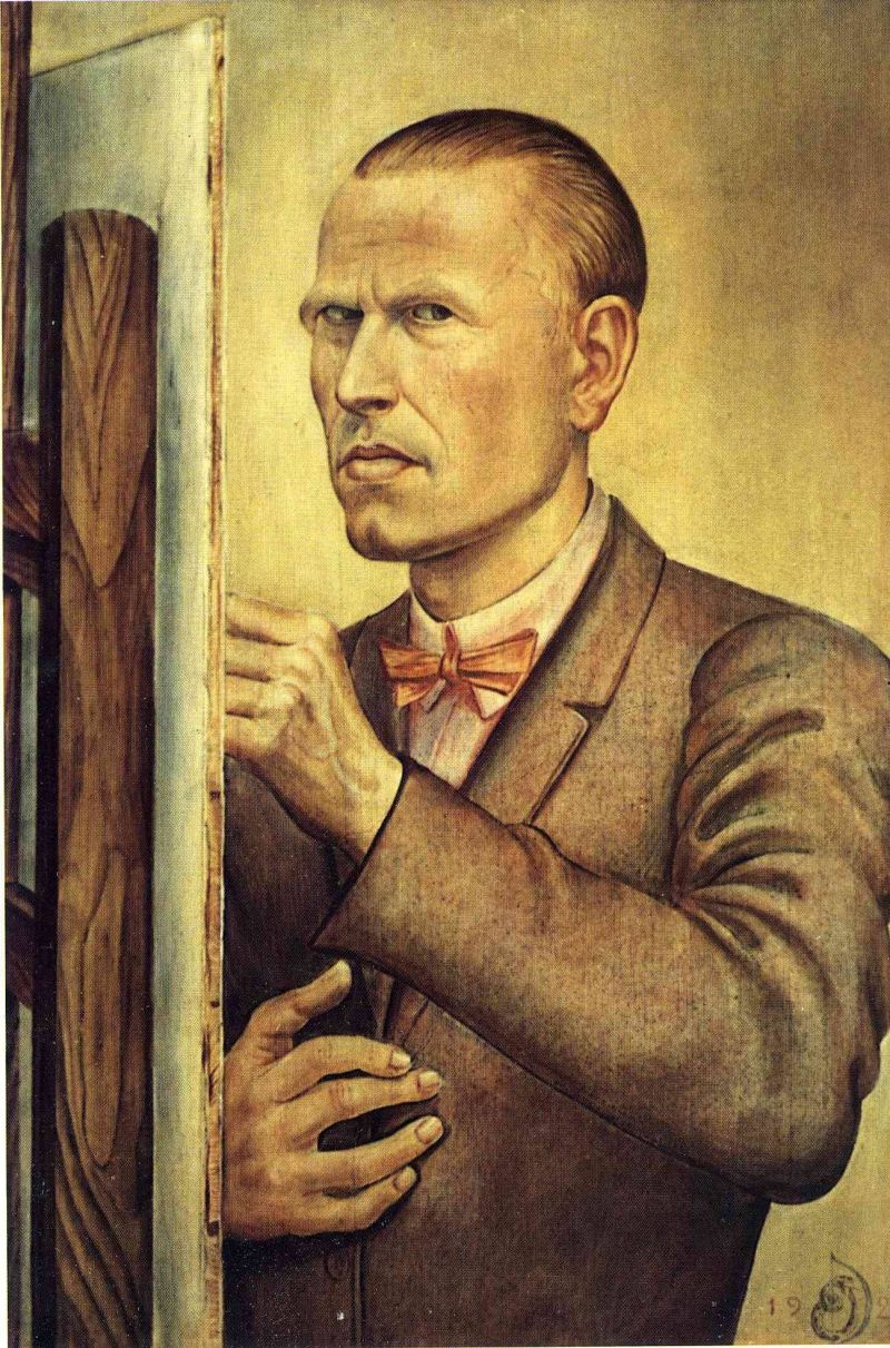 Otto Dix Self Portrait With Easel 1926