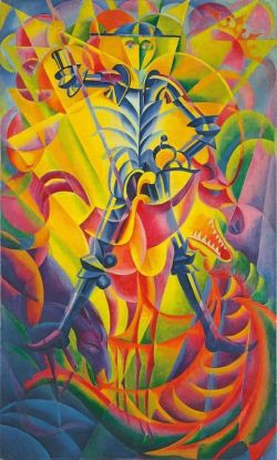 Otto Moller Don Quichote I 1921 reproduction peinte à la main