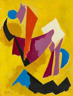 Otto Ritschl Komposition 1953 reproduction peinte à la main