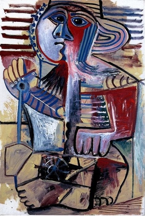 Pablo Picasso Child With A Shovel - Mougins 1971