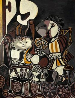 Peinture sur toile de Pablo Picasso Claude And Paloma reproduction peinte à la main