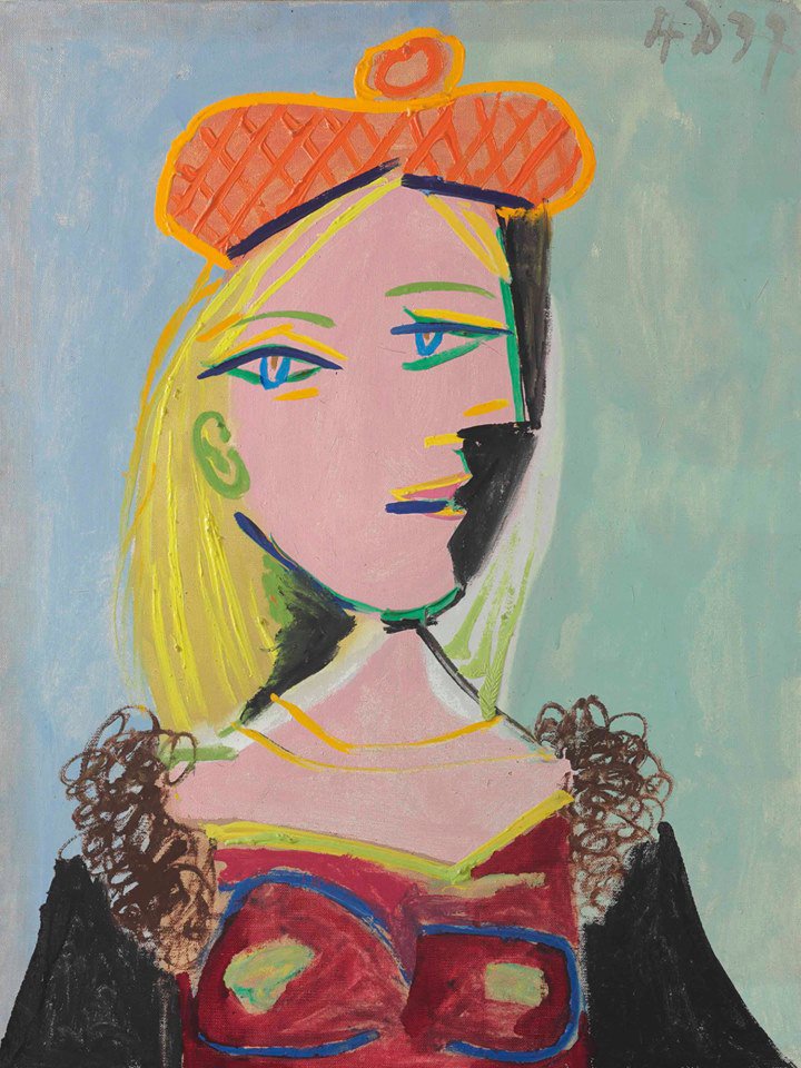 Pablo Picasso Femme Au Be Ret Orange Et Au Col De Fourrure Marie-the Re Se 1937