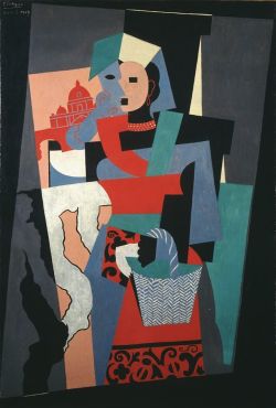 Peinture sur toile de Pablo Picasso L Italienne - 1917 reproduction peinte à la main